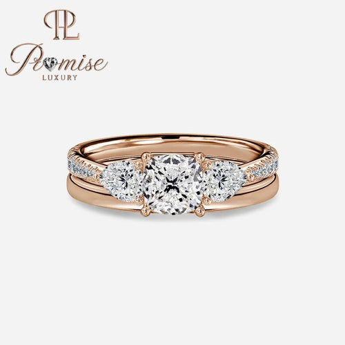 1.0 CT Aerin Oval Diamond Engagement Ring in Rose Gold with Baguette Diamonds