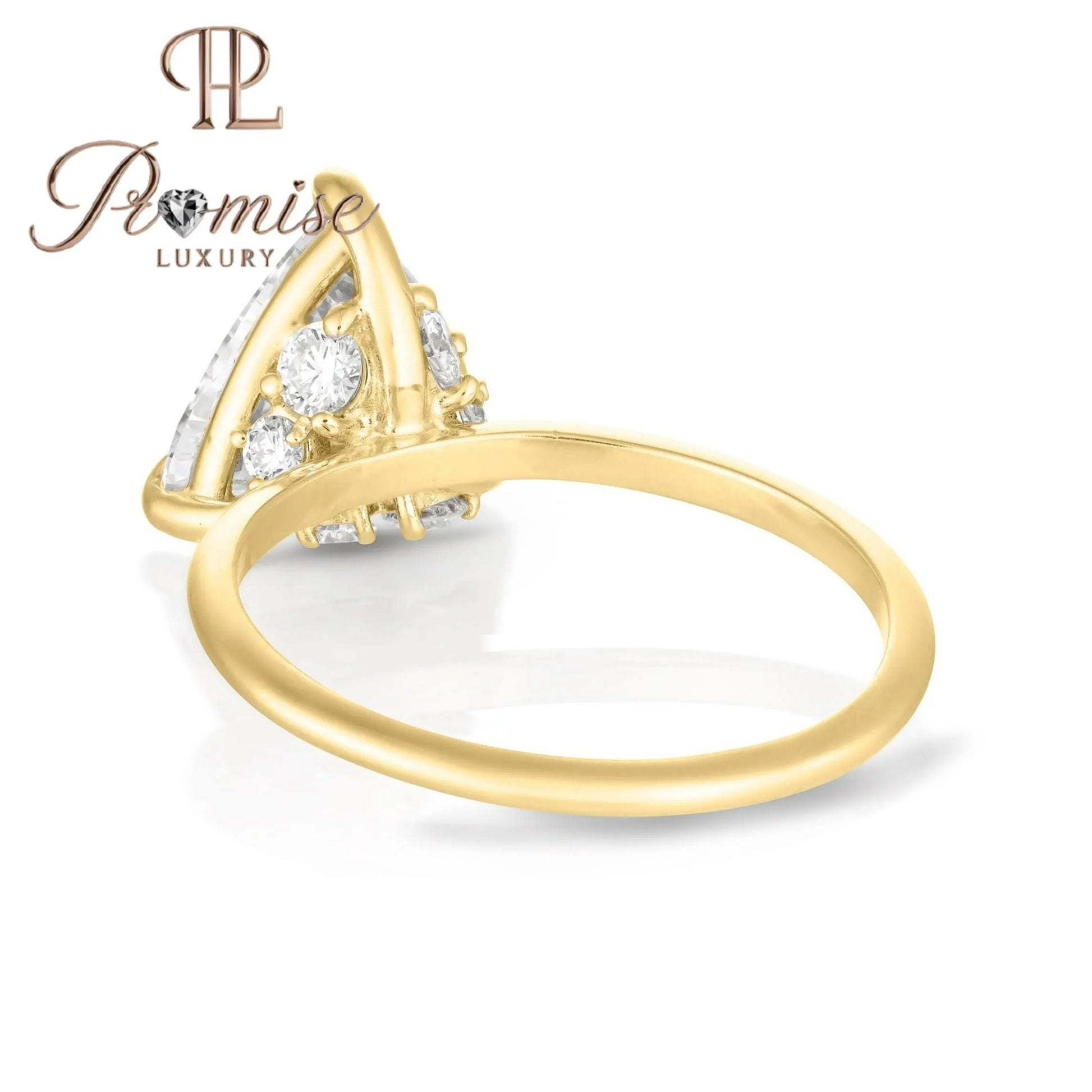 2.0 C.T Trillion-Cut Diamond Solitaire Ring – Bold Geometric Design in Gold by Promise Luxury | Modern Minimalism with Striking Brilliance