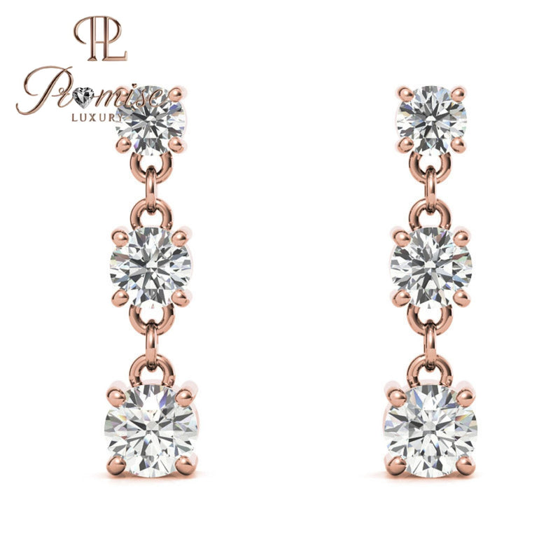 2.0 C.Round Halo Diamond Stud Earrings 14K White Gold | Brilliant Cut Pave Halo | Classic Bridal Gift, Everyday Luxury | 0.50–2.00 CTW Pair
