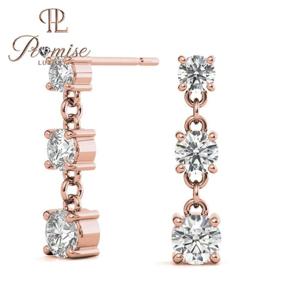2.0 C.Round Halo Diamond Stud Earrings 14K White Gold | Brilliant Cut Pave Halo | Classic Bridal Gift, Everyday Luxury | 0.50–2.00 CTW Pair