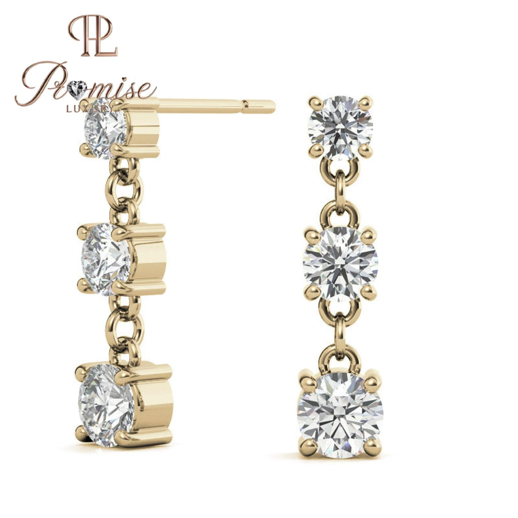 2.0 C.Round Halo Diamond Stud Earrings 14K White Gold | Brilliant Cut Pave Halo | Classic Bridal Gift, Everyday Luxury | 0.50–2.00 CTW Pair